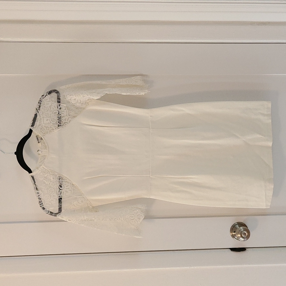 BB Dakota White Lace Dress Size Small